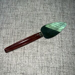 Vintage Regent Sheffield England Stainless Steel Pie Cake Server Brown Handle 7”